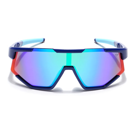 Drift Sunglasses for Kids -6 yrs To 12 yrs (Multicolor Lens | Blue Frame - PMG6073)