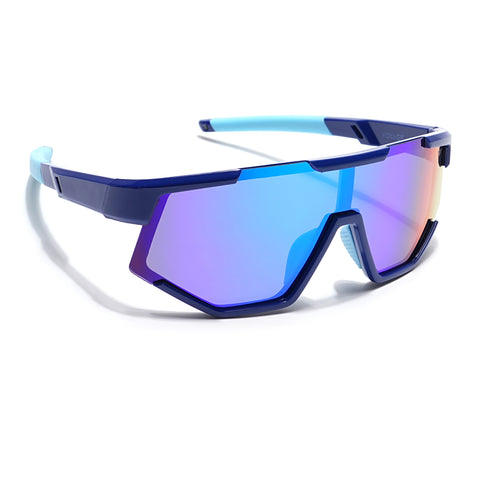 Drift Sunglasses for Kids -6 yrs To 12 yrs (Multicolor Lens | Blue Frame - PMG6073)