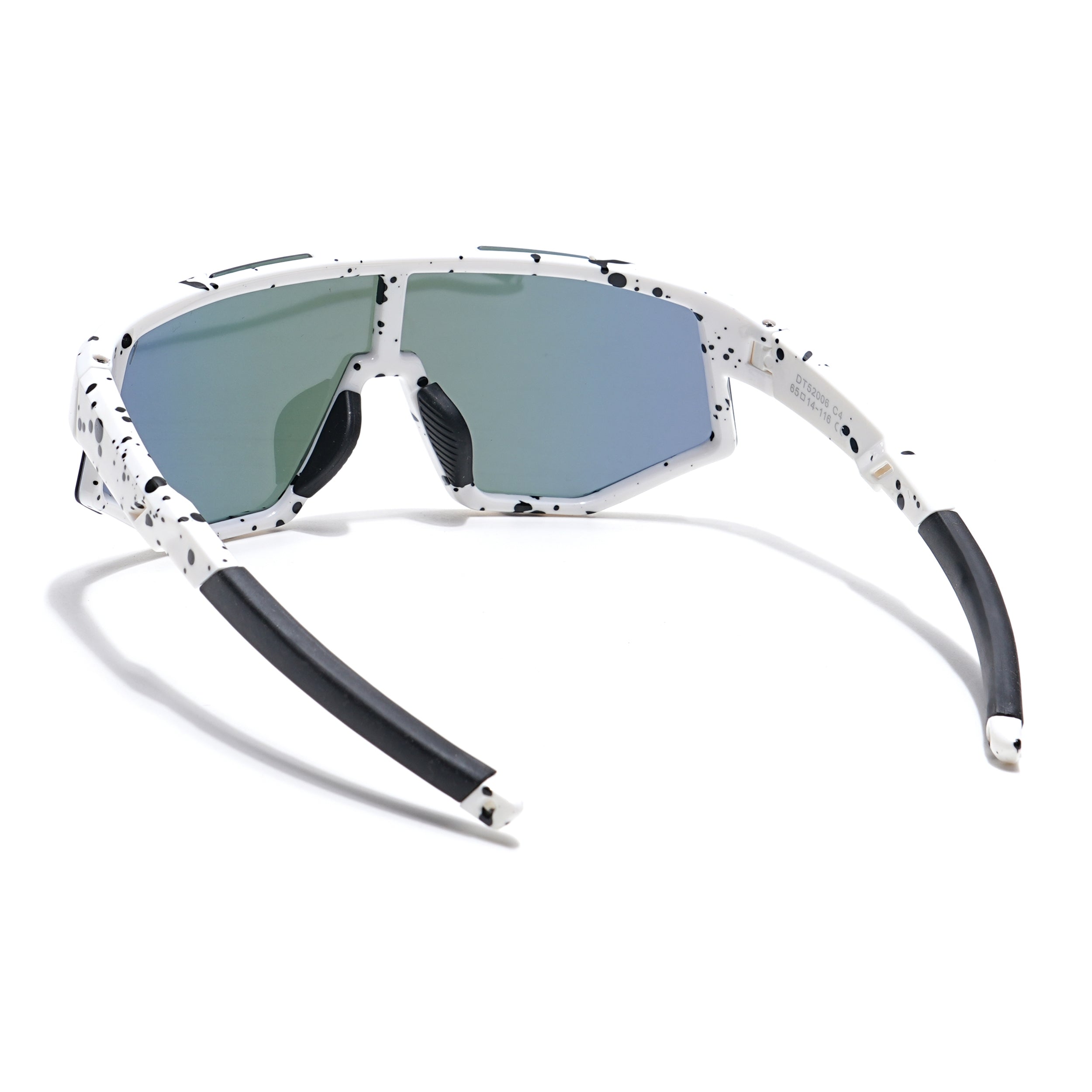 Drift Sunglasses for Kids -6 yrs To 12 yrs (Multicolor Lens | White & Black Frame - PMG6074)