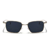 Rectangle Sunglasses for Men & Women (Black Lens | Golden Frame - MG7817)