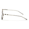 Rectangle Sunglasses for Men & Women (Black Lens | Golden Frame - MG7817)