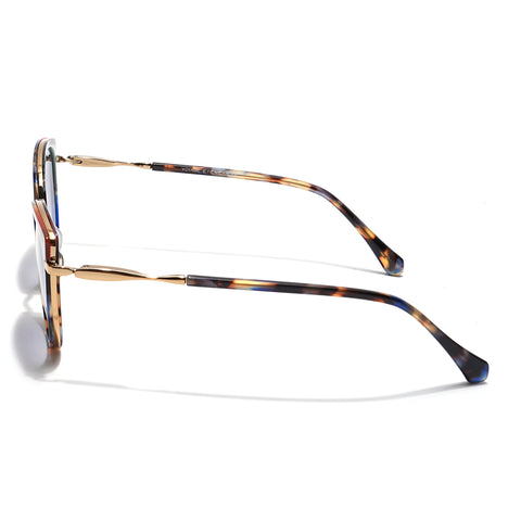 Voyage Select Cateye Sunglasses (Grey & Clear Lens | Demi Brown & Golden Frame - SLMG6104)