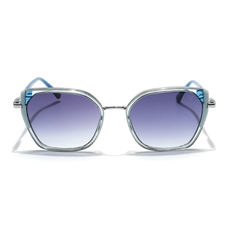 Voyage Select Cateye Sunglasses (Grey & Clear Lens | Grey Frame - SLMG6106)
