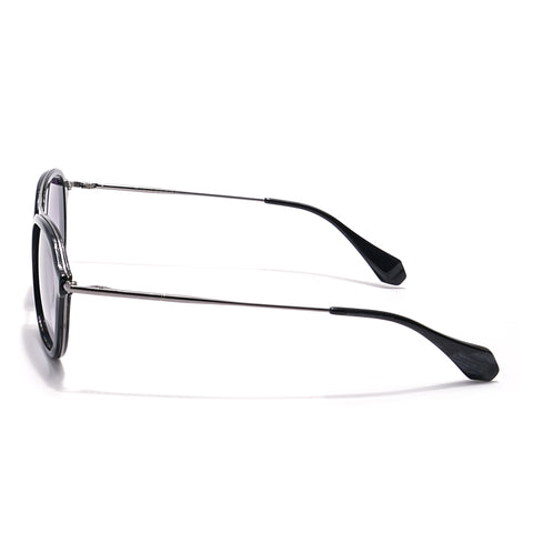 Voyage Select Wayfarer Sunglasses (Grey & Clear Lens | Black Frame - SLMG6114)