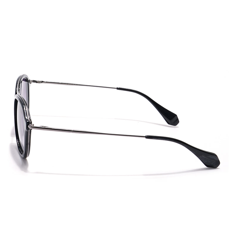Voyage Select Wayfarer Sunglasses (Grey & Clear Lens | Black Frame - SLMG6114)