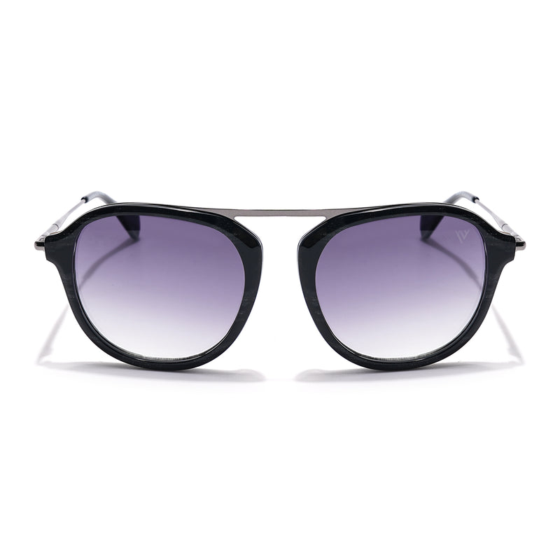 Voyage Select Wayfarer Sunglasses (Grey & Clear Lens | Black Frame - SLMG6114)
