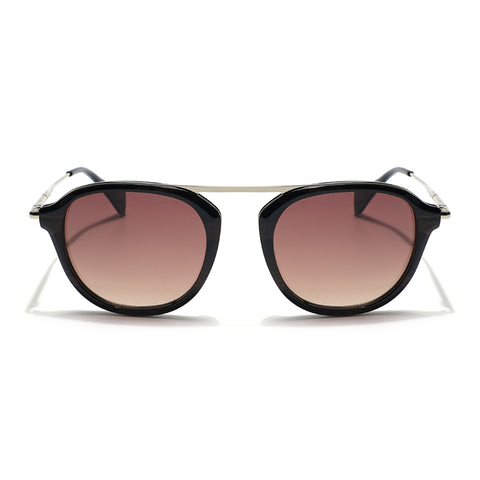 Voyage Select Wayfarer Sunglasses (Brown & Clear Lens | Black & Brown Frame - SLMG6117)