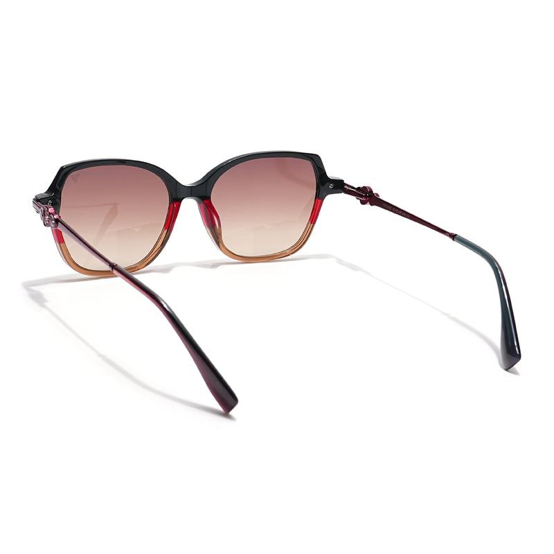 Voyage Select Square Sunglasses (Brown & Clear Lens | Multicolor Frame - SLMG6110)