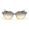 Voyage Select Square Sunglasses (Grey & Clear Lens | Grey & Yellow Frame - SLMG6111)