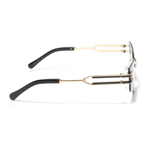 Prism | Black Rectangle Sunglasses - MG4201