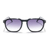 Voyage Select Square Sunglasses (Grey & Clear Lens | Black Frame - SLMG6121)