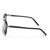 Voyage Select Rectangle Sunglasses (Grey & Clear Lens | Black Frame - SLMG6123)