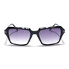 Voyage Select Rectangle Sunglasses (Grey & Clear Lens | Black Frame - SLMG6123)