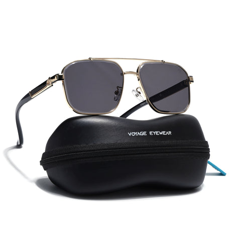 Co-Pilot | Golden Wayfarer Sunglasses | MG4163