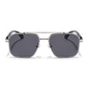Co-Pilot | Black & Silver Wayfarer Sunglasses | MG4164