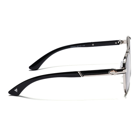 Co-Pilot | Black & Silver Wayfarer Sunglasses | MG4164