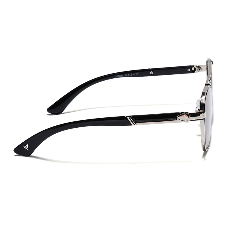 Co-Pilot | Black & Silver Wayfarer Sunglasses | MG4164