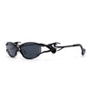 Flammo | Black Rectangle Sunglasses | Black Frame - MG8556