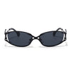 Flammo | Black Rectangle Sunglasses | Black Frame - MG8556