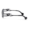 Flammo | Black Rectangle Sunglasses | Black Frame - MG8556