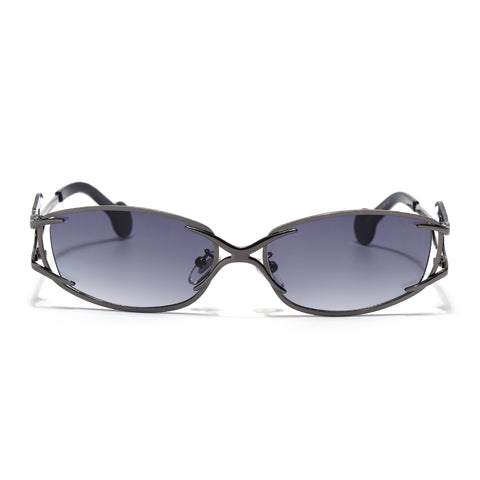 Flammo | Grey Rectangle Sunglasse | Grey Frame - MG8557