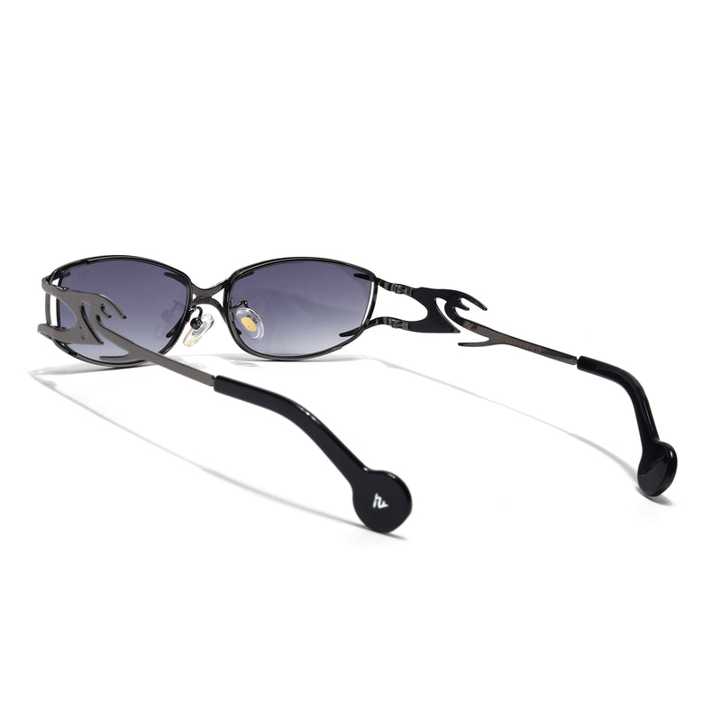 Flammo | Grey Rectangle Sunglasse | Grey Frame - MG8557