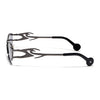 Flammo | Grey Rectangle Sunglasse | Grey Frame - MG8557
