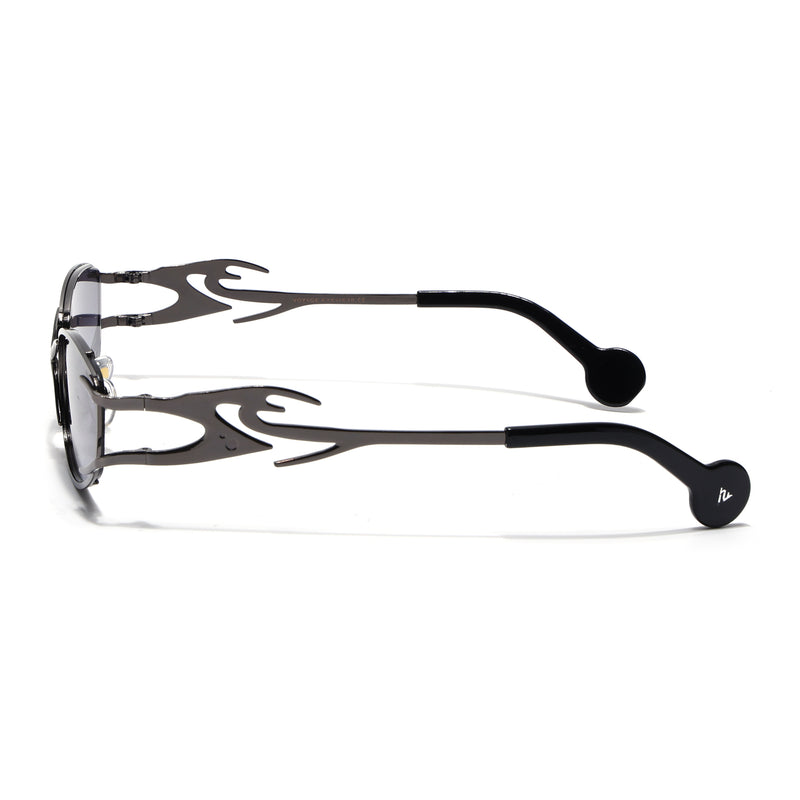 Flammo | Grey Rectangle Sunglasse | Grey Frame - MG8557