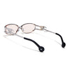 Flammo | Light Brown Rectangle Sunglasses | Silver Frame - MG8560