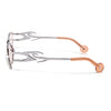 Flammo | Light Brown Rectangle Sunglasses | Silver Frame - MG8561