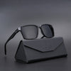 Wayfarer Polarized Sunglasses (Black Lens | Matt Black & Grey Frame - PMG5283)