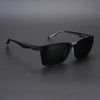 Wayfarer Polarized Sunglasses (Black Lens | Matt Black & Grey Frame - PMG5283)