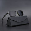 Wayfarer Polarized Sunglasses (Black Lens | Grey & Green Frame - PMG5286)