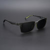 Wayfarer Polarized Sunglasses (Black Lens | Grey & Green Frame - PMG5286)