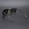Wayfarer Polarized Sunglasses (Black Lens | Grey & Green Frame - PMG5286)