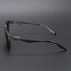 Wayfarer Polarized Sunglasses (Black Lens | Grey & Green Frame - PMG5286)