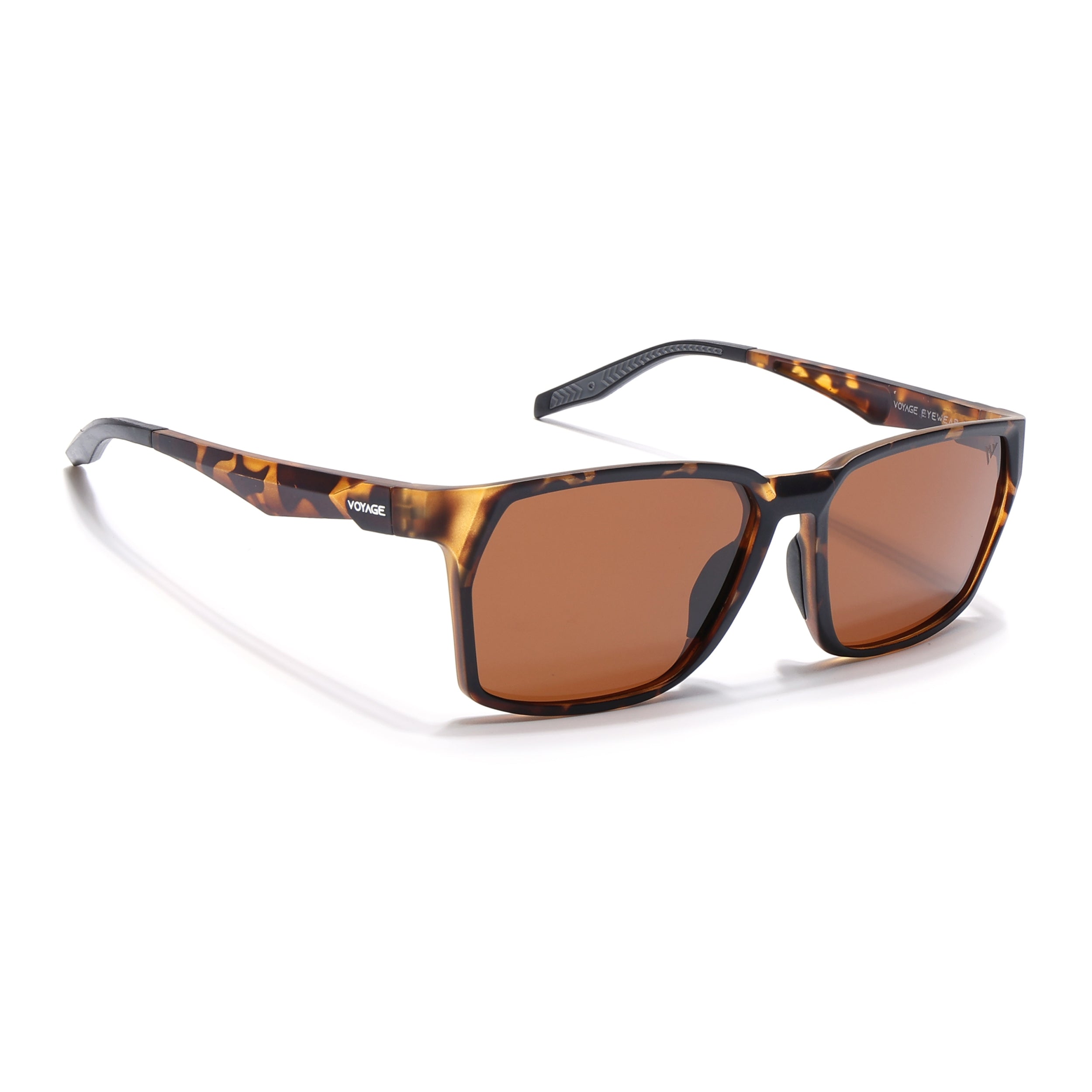 Wayfarer Polarized Sunglasses (Brown Lens | Demi Brown & Black Frame - PMG5288)