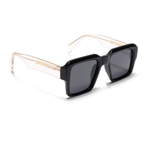 Flux | Shine Black Polarized Wayfarer Sunglasses - PMG4750
