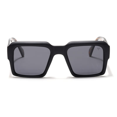Flux | Matte Black Polarized Wayfarer Sunglasses - PMG4751