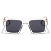 Flux | Transparent Polarized Wayfarer Sunglasses - PMG4752