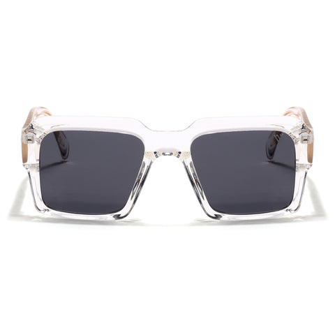Flux | Transparent Polarized Wayfarer Sunglasses - PMG4752