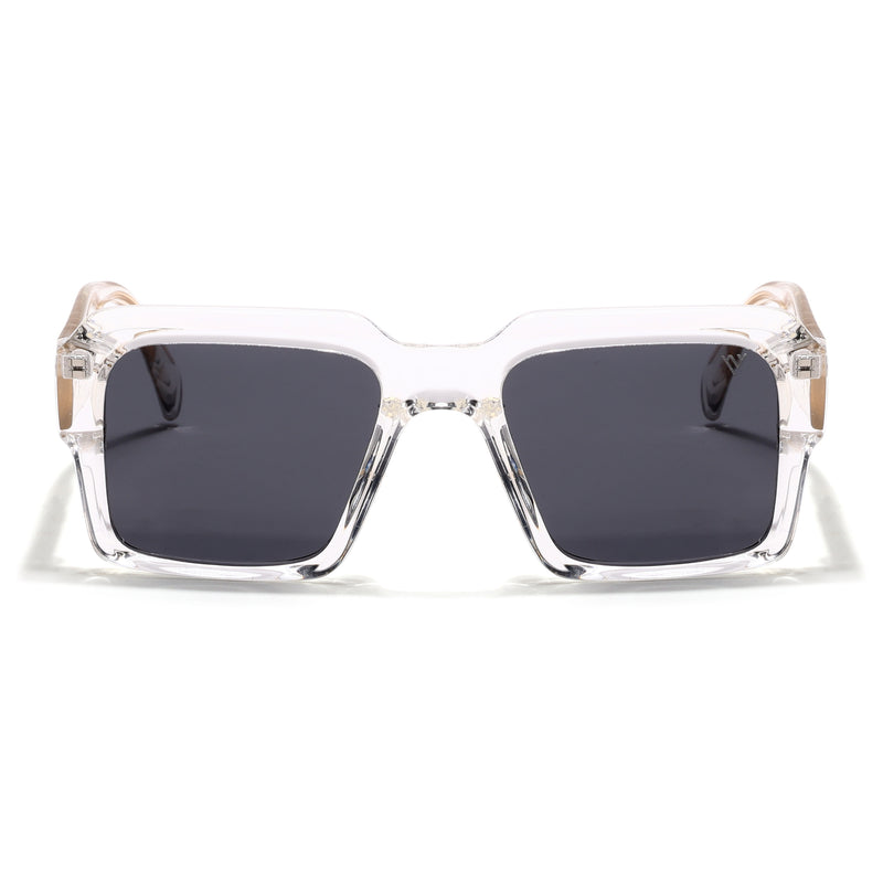 Flux | Transparent Polarized Wayfarer Sunglasses - PMG4752