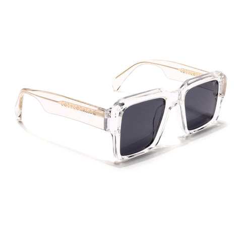 Flux | Transparent Polarized Wayfarer Sunglasses - PMG4752