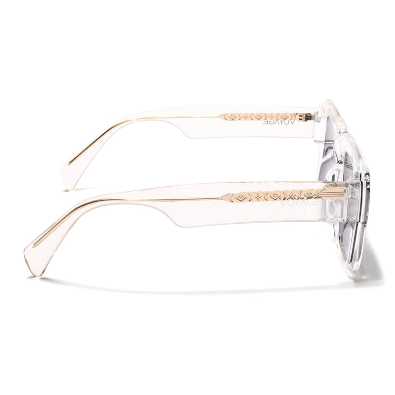 Flux | Transparent Polarized Wayfarer Sunglasses - PMG4752