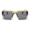 Flux | Demi Transparent Green Polarized Wayfarer Sunglasses - PMG4754