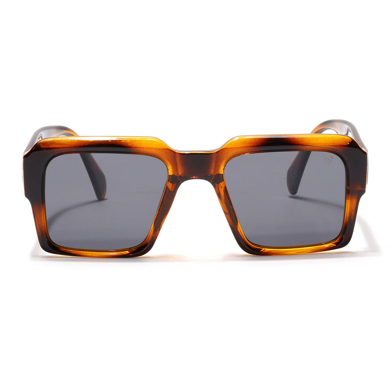 Flux | Demi Brown Polarized Wayfarer Sunglasses - PMG4755