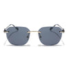 Tiger | Rimless Sunglasses (Black Lens) | MG6346