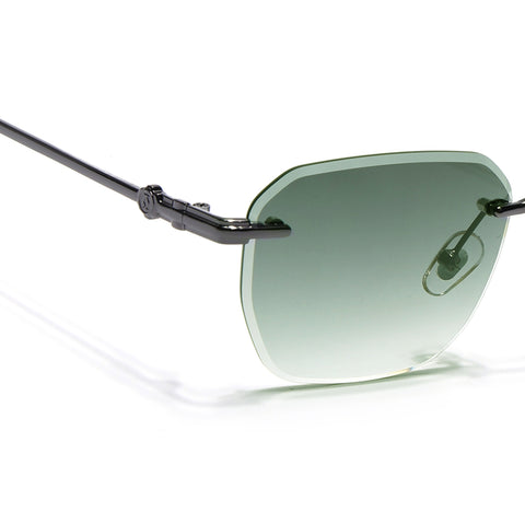 Tiger | Rimless Sunglasses ( Green & Clear Lens) | MG6611