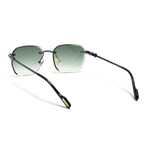 Tiger | Rimless Sunglasses ( Green & Clear Lens) | MG6611