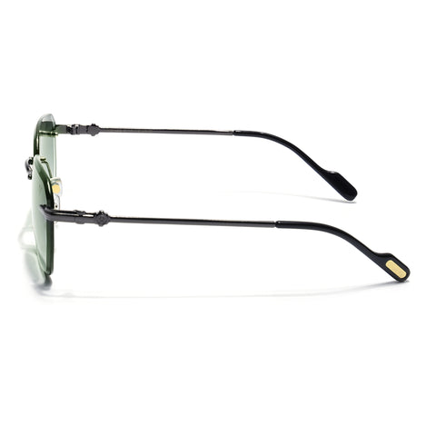 Tiger | Rimless Sunglasses ( Green & Clear Lens) | MG6611
